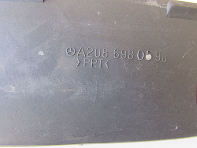 Mercedes Fender Cover Seal, Left A2086980598 W208 CLK320 CLK430 CLK55 AMG3